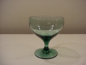 Russell Wright Seafoan cocktail by Morgantown Glass.