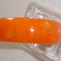 Luscious Orange Polka dot bangle Vintage Bakelite