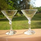 Libbey Stardust Martini Cocktail Glass Circa 1950's