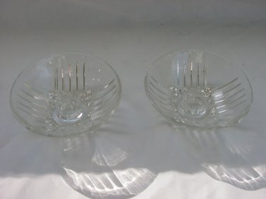 Federal Glass Park Ave. Candle Holders