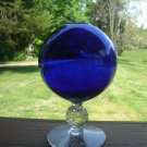 Morgantown Golf Ball Ritz Blue footed Ivy Vase