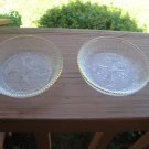 4 Harp Coasters by Jeanette Glass Company gold/trim