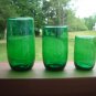 Anchor Hocking Forrest Green Charm 3 3/8" juice tumbler