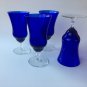Cobalt Blue Ice Tea Glasses LGL1B by LOUIE Glass Company