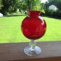 Morgantown Golf Ball Red footed Ivy Vase