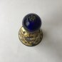 19th Century Chinese Mandarin Qing Enamel Bell Blue Peking Glass Hat Rank Badge