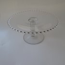 Imperial Glass Candlewick Cake stand 3 Ball Stem