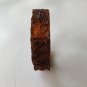 Vintage Pierce amber Root Beer Flora Carved Bangle