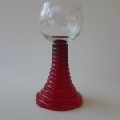 Red German Wine Glasses Set of 2 Red / scarce