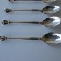 Six Rare Georg Jensen Demitasse Spoons