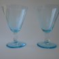 Bryce Cosmopolitan Blue (Cerulean)  Water Glasses Set of 6 Six