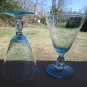 Bryce Cosmopolitan Blue (Cerulean)  Water Glasses Set of 6 Six