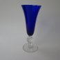 Morgantown Golf Ball Ritz Blue footed Ivy Vase 8"