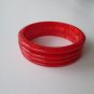 Vintage Bakelite Burnt Orange Bangles set of 4