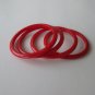 Vintage Bakelite Burnt Orange Bangles set of 4