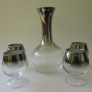 Dorothy Thorpe Mercury Face Decanter and Brandy Snifter Glasses 5