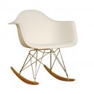 White Plastic Rocking Chair