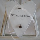 Vintage Heart Shaped Ring Bearer Board