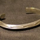 Sterling Silver Bracelet, Hand Stamped Swag Pattern c.1969
