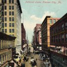 Kansas City Missouri Postcard, View Down Petticoat Lane c.1910