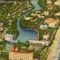 Miami Beach Florida Postcard, Aerial View of City, North of 23rd Street c.1939