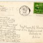 Washington Postcard, Black Bear Eating Garbage in Rainier Nat'l Park, Real Photo c.1947