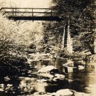 Parkman Ohio Postcard, Lower Bridge over Grand River, Black & White Real Photo c.1939