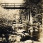 Parkman Ohio Postcard, Lower Bridge over Grand River, Black & White Real Photo c.1939