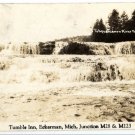 Eckerman Michigan Postcard, Tahquamenon River Falls, Black & White Real Photo c.1939