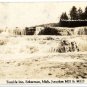 Eckerman Michigan Postcard, Tahquamenon River Falls, Black & White Real Photo c.1939