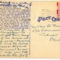 Provincetown Massachusetts Postcard, Pilgrim Memorial Monument, Town Hill c.1953