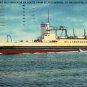 Florida Landscape Postcard, Hillsbourough Car Ferry, St. Petersburg to Bradenton c.1950