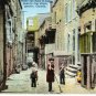 Quebec Canada Postcard, Petite rue Sous-le-Cap Street c.1947