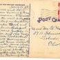 Cape Cod Massachusetts Postcard, Boats, Fishing Poles and Rev. Huse Poem c.1953