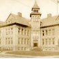 Toledo Ohio Postcard, Public School Building, Sepia Tone Real Photo c.1900