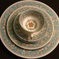 Wedgwood Fine Bone China 6 Pc. Place Setting, Florentine Pattern c.1931
