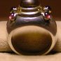 David Yurman Ring, Yellow Citrine & Red Garnet, Sterling & Gold