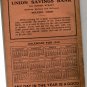 Union Savings Bank Giveaway, Almanac, Toledo Ohio c.1912