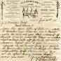 F.E. Myers Pump & Hay Making Tool Works, Sales Letter & Illustrated Logo Envelope c.1884