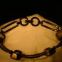 Art Deco Bracelet with Large Citrine Stones on GF Links c.1930