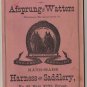 Afsprung & Watters Tack Catalog & Price List, Horse Reins, Harness & Saddlery c.1883