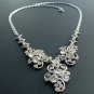 Coro Rhinestone Necklace, Y-Shaped & Chunky c.1951