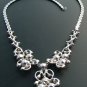 Coro Rhinestone Necklace, Y-Shaped & Chunky c.1951