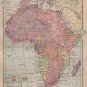 Map of Africa, C.S. Hammond & Co. Atlas, Full Color c.1910