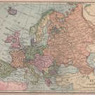 Map of Europe, C.S. Hammond & Co. Atlas, Full Color c.1910