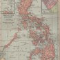 Map of The Philippine Islands, C.S. Hammond & Co. Atlas, Full Color c.1910