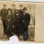 Cyanotype Portrait Postcard, Men in Hats c.1907