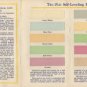 Tru-Flo Paint Products Color Swatches, Truscon Labs Detroit c.1936