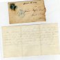 Lucas County Ohio Business Letter, Civil War Era c.1862