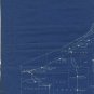 Blueprint Railroad Route Map, Philadelphia & Erie RR, Conductor's Notes, Civil War Era c.1864